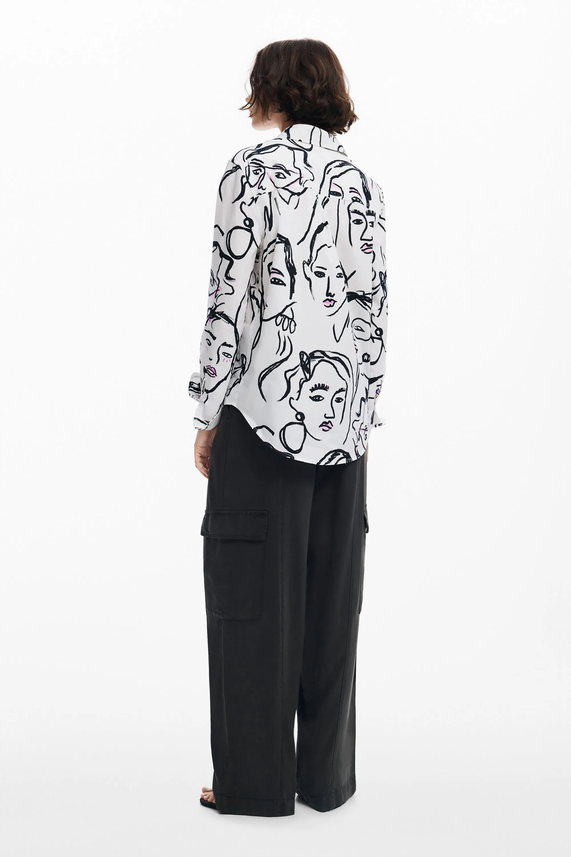 Camisa estampado caras