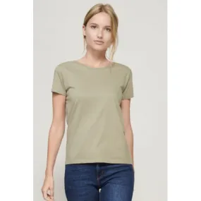 CAMISETA MUJER DE PUNTO LISO Y CUELLO REDONDO