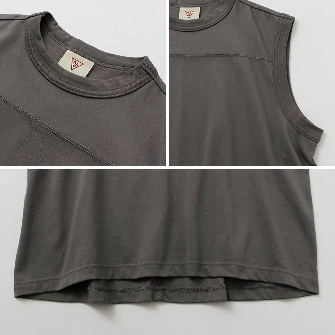 Camiseta sin mangas seca de trapo /