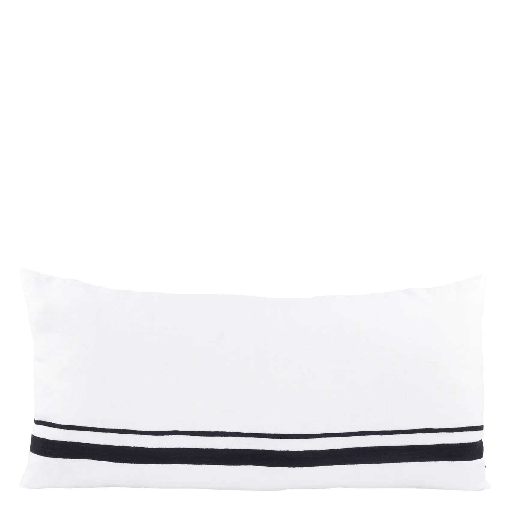HARMONY HAOMY MALAGA - Funda de cojín estampada de lino en negro