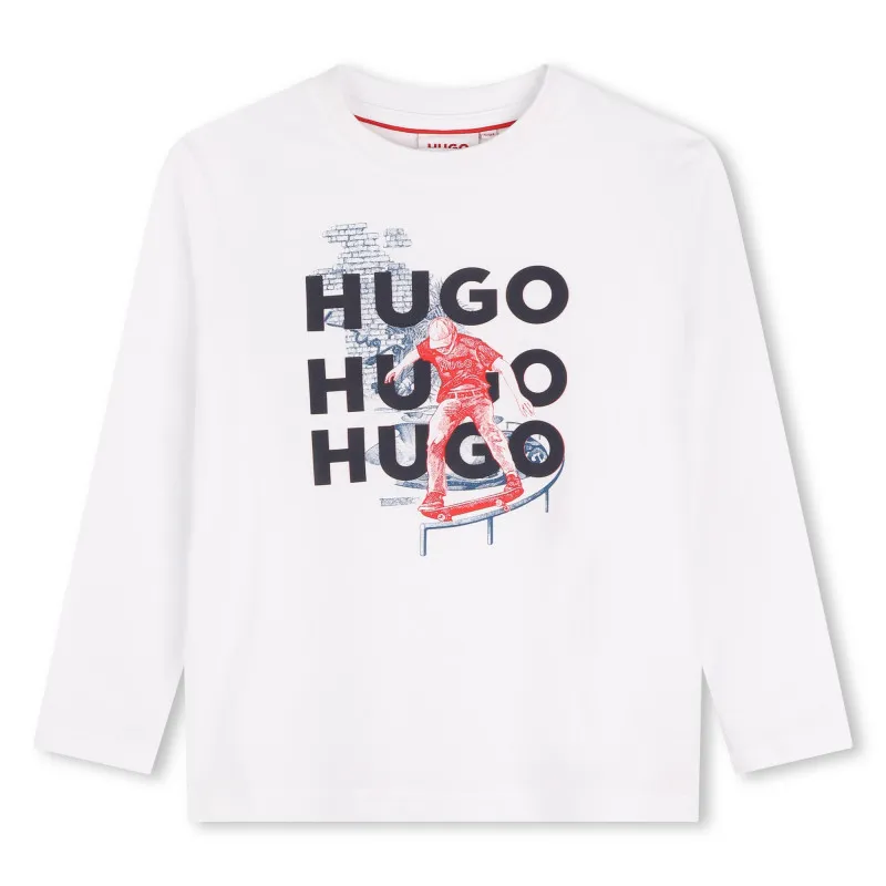 HUGO Camiseta con estampado