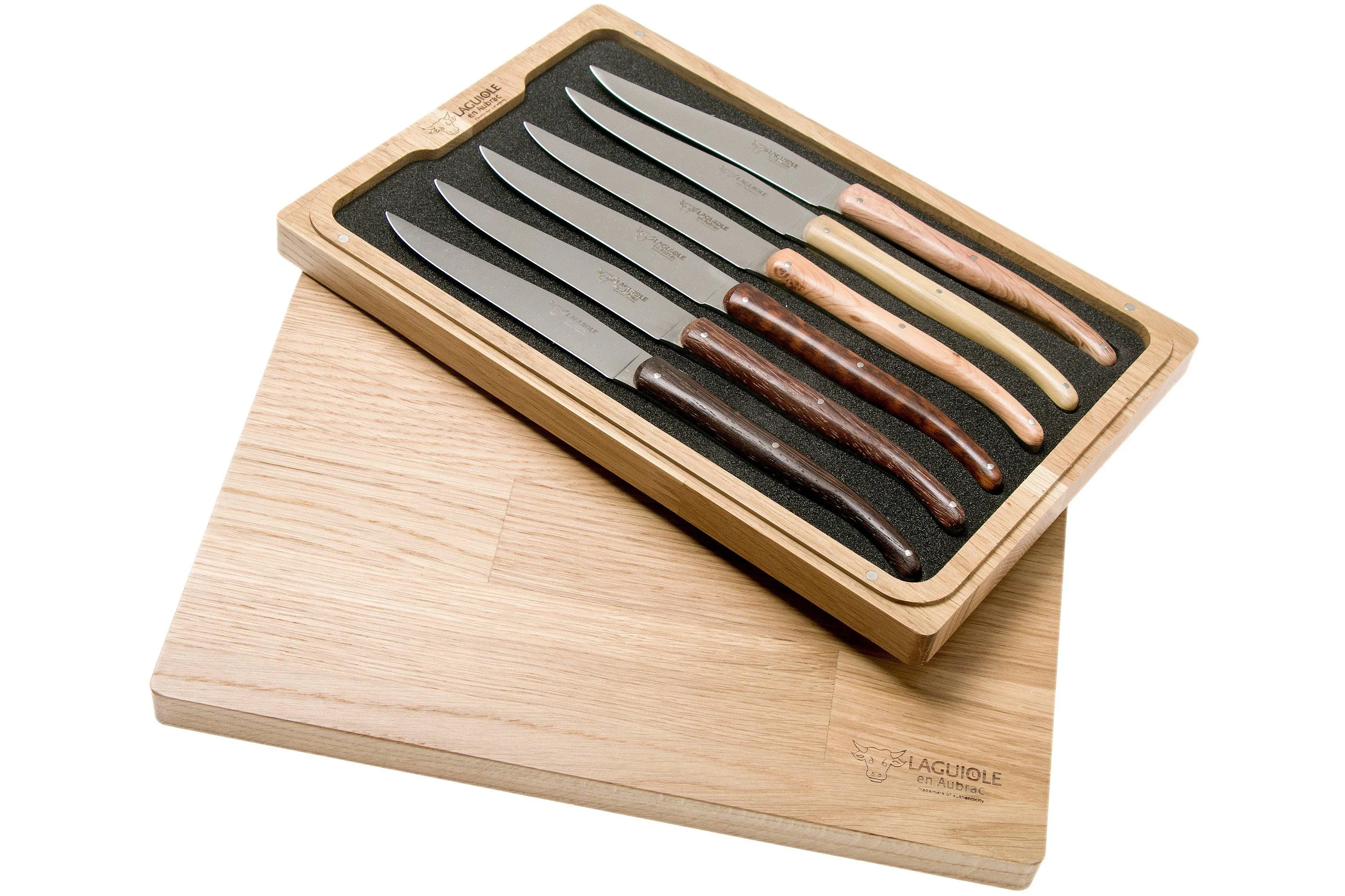 Laguiole en Aubrac Quotidien juego de cuchillos para carne 6-unidades French woods, 6MC99QFIH