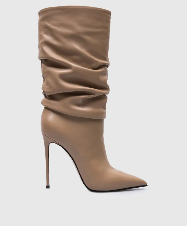 Le Silla Beige EVA leather boots