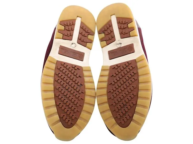 LORO PIANA 360 Zapatillas Lp Flexi Walk de lana virgen burdeos 
