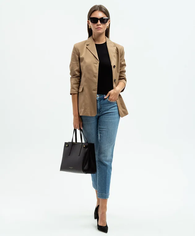 Max Mara Black top OMEGA with wool