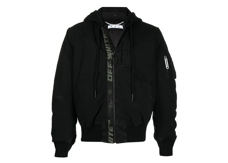 Off-White Vintage Cotton Bomber Jacket