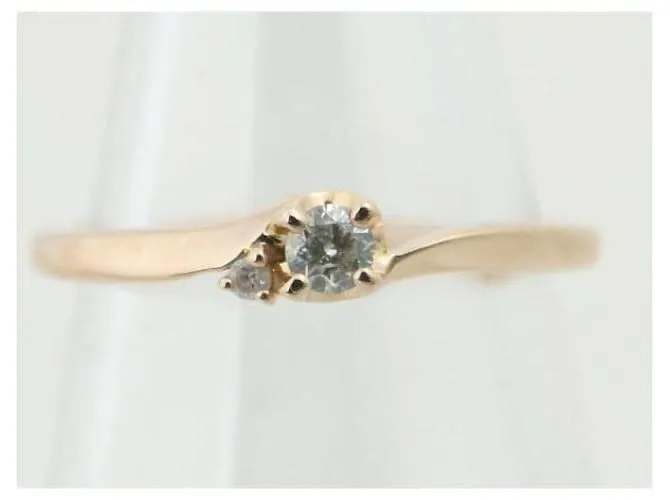 Otras joyas & Other Stories Anillo de diamante Canal4℃ K18PG en excelente estado Dorado 