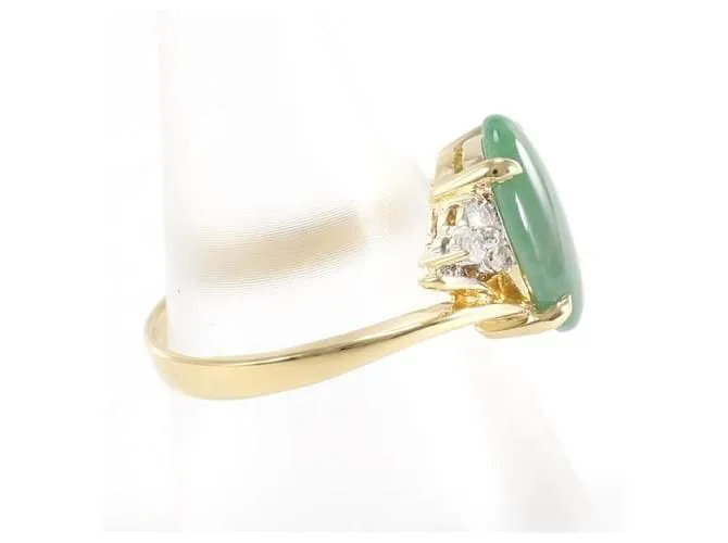 Otras joyas & Other Stories Anillo de jade en oro amarillo K18 13 en excelente estado Verde 