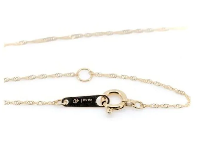 Otras joyas & Other Stories Collar de diamantes de oro amarillo K10YG en excelente estado Dorado 