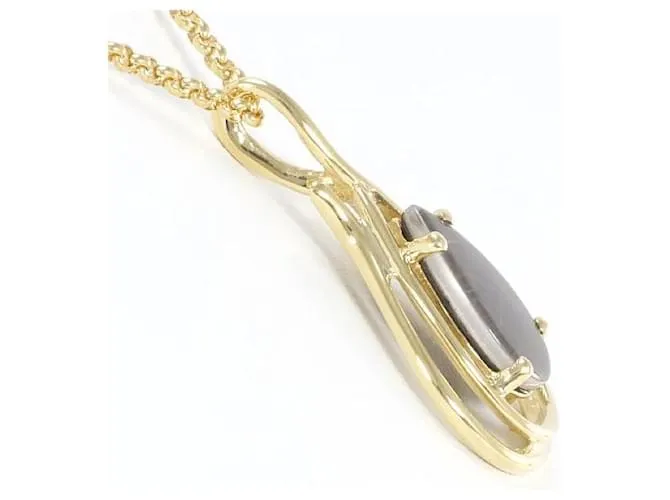Otras joyas & Other Stories Collar de oro amarillo K18 con ammolite, 6.0g, 39cm en excelente estado Dorado 