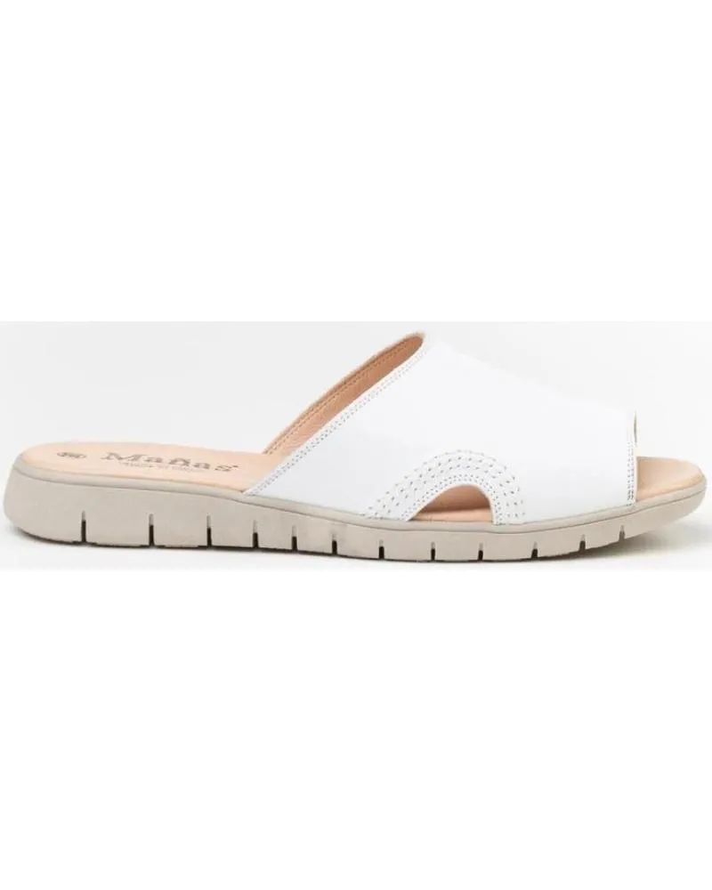 Sandalias de Hombre MAÑAS SANDALIA PALA PIEL 2083 BLANCO