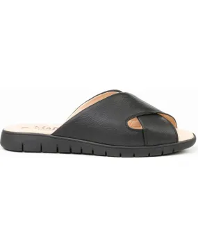 Sandalias de Hombre MAÑAS SANDALIA TIRAS CRUZADAS PIEL 2081 NEGRO