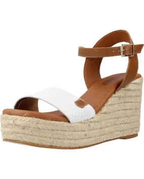 Sandalias POPA  de Mujer CA26601 001 BANDON SNAKE  BLANCO SNAKE