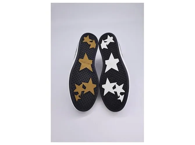 Zapatillas con paneles de purpurina Jimmy Choo Miami en ante negro 