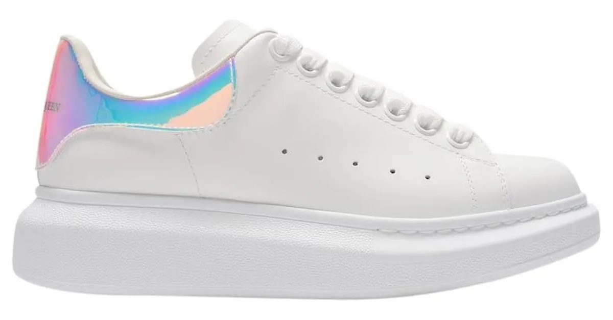 Zapatillas Oversize - Alexander Mcqueen - Blanco/Holográfico - Cuero 