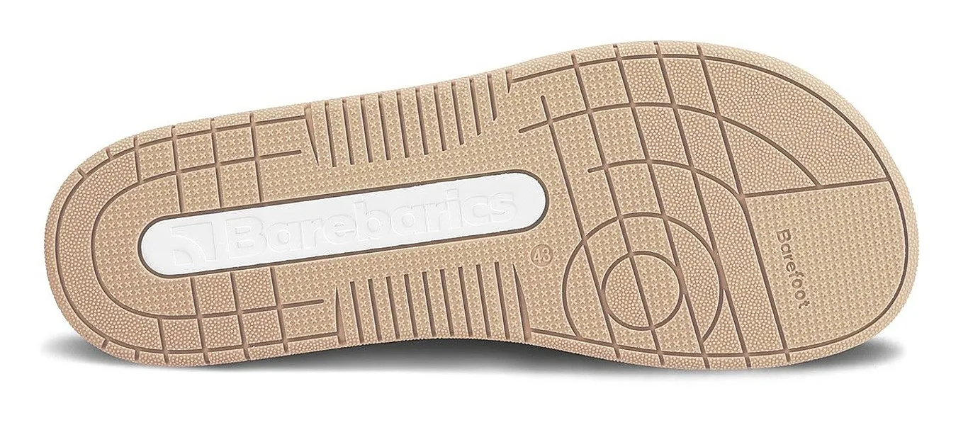 zapatos Barebarics Fusion - White & Army Brown