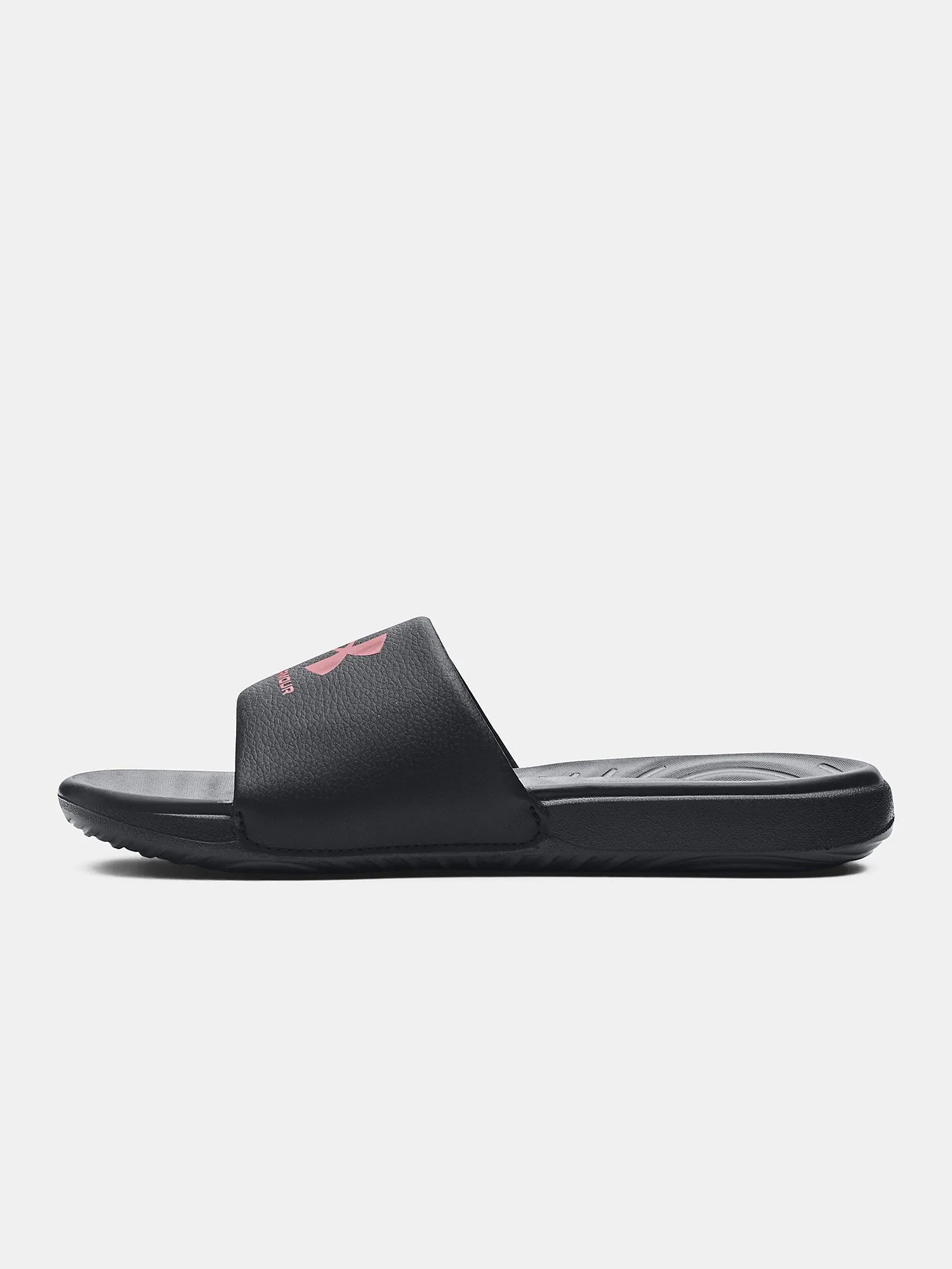 zapatos Under Armour Ansa Fixed Slides - Black/Pink Elixir - women´s