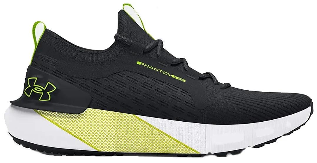 zapatos Under Armour Hovr Phantom 3 SE - Black/White/High Vis Yellow - men´s